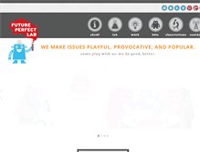 Tablet Screenshot of futureperfectlab.com